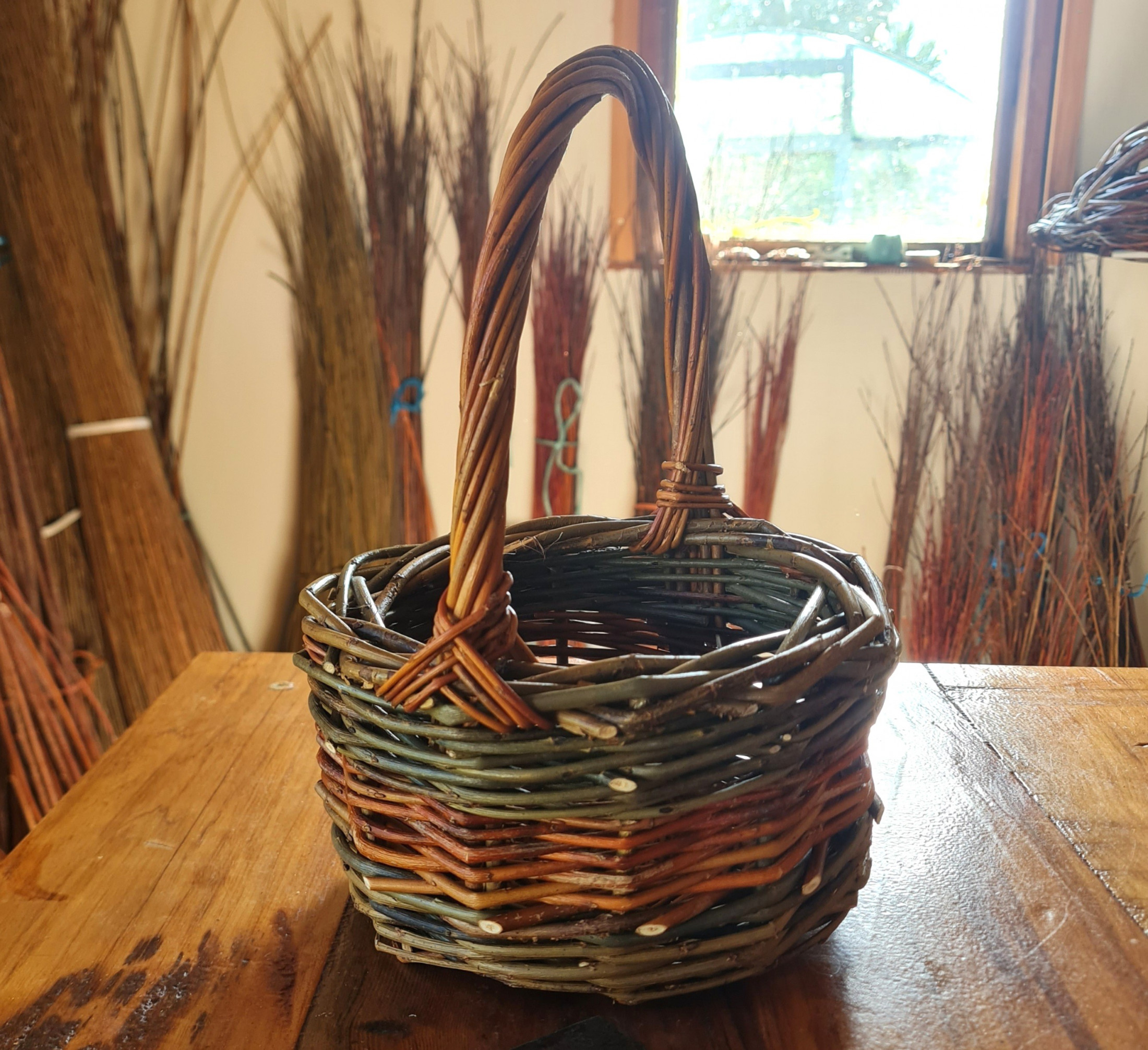 Basket Weaving for Beginners - Make A Round Willow Basket