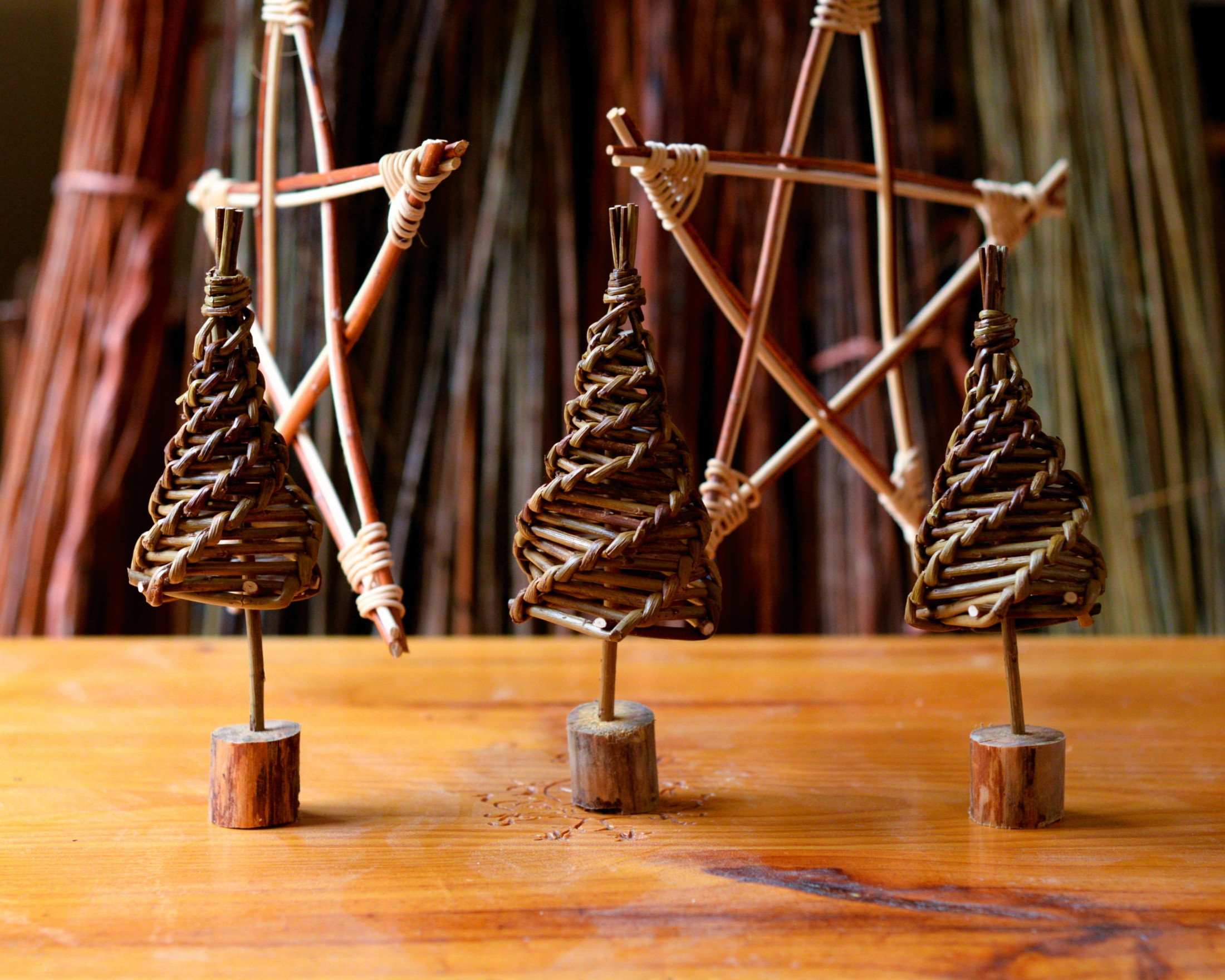 Christmas Willow Ornament Weaving Workshop